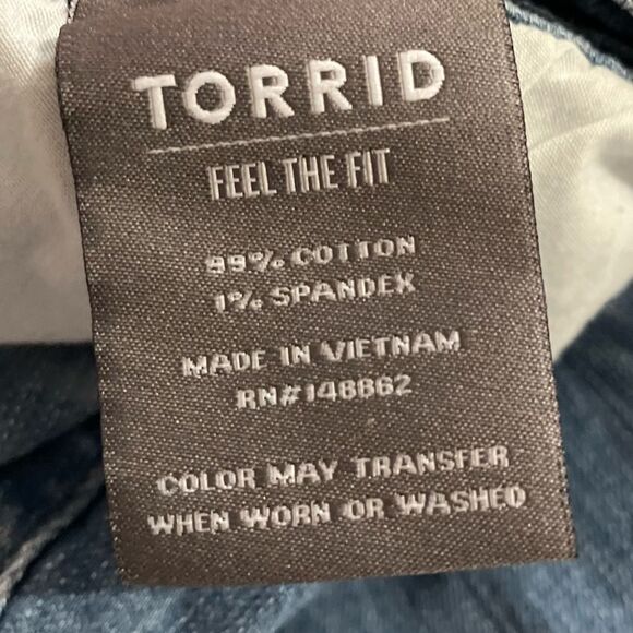 Torrid Boyfriend Straight denim jeans size 28 S 28S vintage stretch women’s - Picture 3 of 6